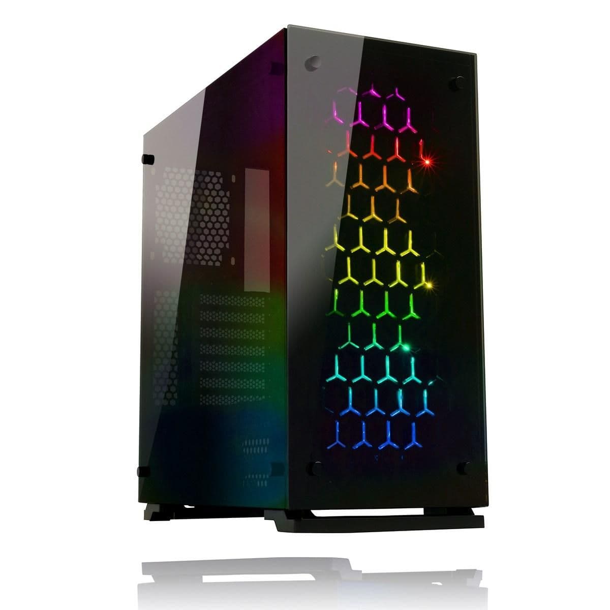 GameMax ONYX ATX Mid Tower Black Tempered Glass Side Panel main image