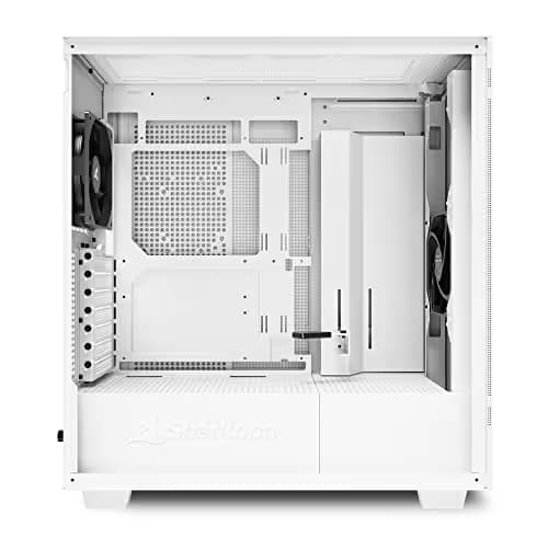 SHARKOON Rebel C50 ATX Mid Tower White Mesh Side Panel with USB 3.2 Gen 2 Type-C and USB 3.2 Gen 1 Type-A image