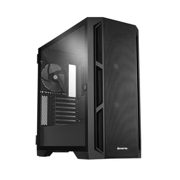 Chieftec APEX AIR ATX Mid Tower Black with Tempered Glass Side Panel, USB 3.2 Gen 2 Type-C, and USB 3.2 Gen 1 Type-A main image
