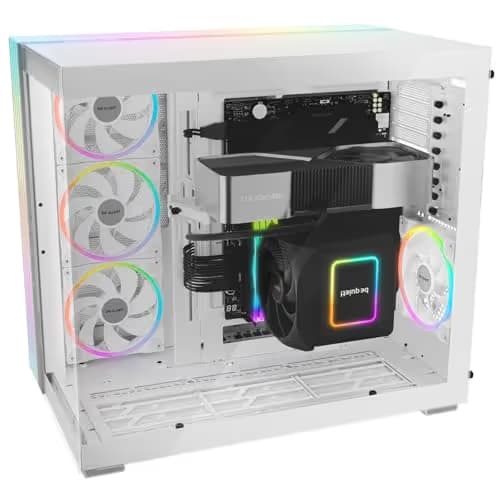 be quiet! Light Base 900 DX ATX Full Tower White with Tempered Glass Side Panel image