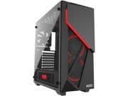 Azza Inferno 310 ATX Mid Tower Black / Red with Acrylic Side Panel and USB 3.2 Gen 1 Type-A main image