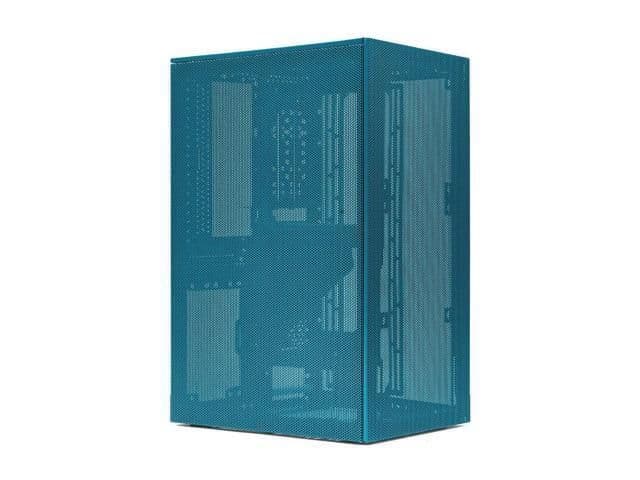 SSUPD Meshroom S ATX Mini Tower Blue with PCIe 4.0 Riser, Mesh Side Panel main image