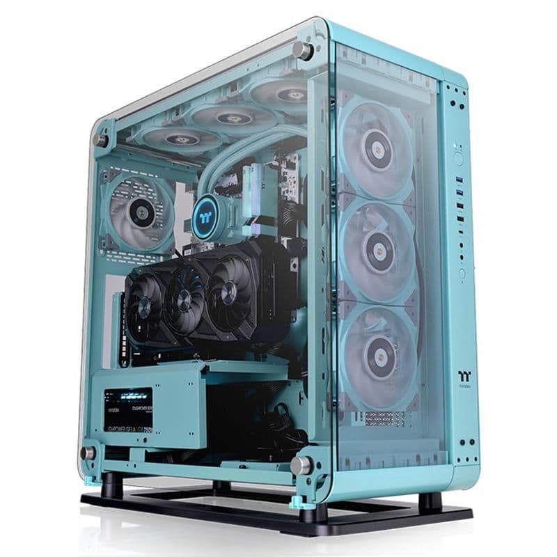 Thermaltake Core P6 ATX Mid Tower Blue / Black Tempered Glass Side Panel main image