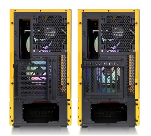 Thermaltake Ceres 350 MX ATX Mid Tower Yellow Tempered Glass Side Panel, USB 3.2 Gen 2 Type-C and USB 3.2 Gen 1 Type-A Front Panel image