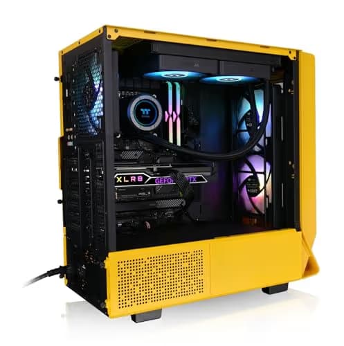 Thermaltake Ceres 350 MX ATX Mid Tower Yellow Tempered Glass Side Panel, USB 3.2 Gen 2 Type-C and USB 3.2 Gen 1 Type-A Front Panel image