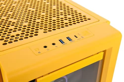 Thermaltake Ceres 350 MX ATX Mid Tower Yellow Tempered Glass Side Panel, USB 3.2 Gen 2 Type-C and USB 3.2 Gen 1 Type-A Front Panel image