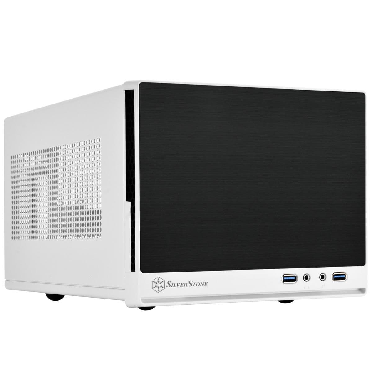 Silverstone SG13 Mini-ITX Tower White / Black with USB 3.2 Gen 1 Type-A Front Panel image