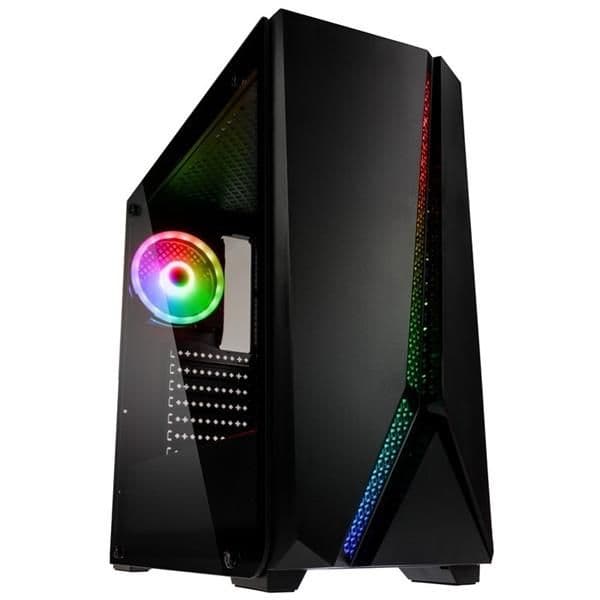 KOLINK Quantum ATX Mid Tower Black Tempered Glass, USB 3.2 Gen 1 Type-A USB 2.0 Type-A main image