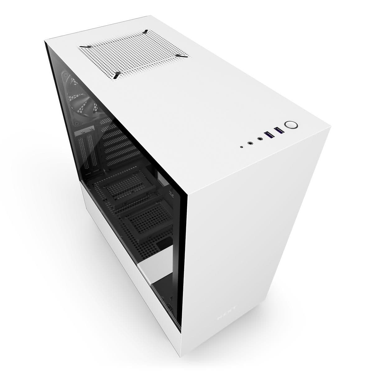 NZXT H500i ATX Mid Tower White Tempered Glass Side Panel, USB 3.2 Gen 1 Type-A, 428 x 210 x 460 image