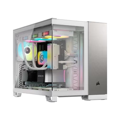 Corsair 2500X Micro ATX Mini Tower Satin White / Gray Tempered Glass image