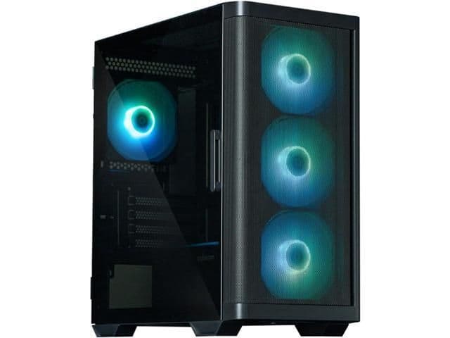 Zalman M4 MicroATX Mini Tower Black Tempered Glass Side Panel image