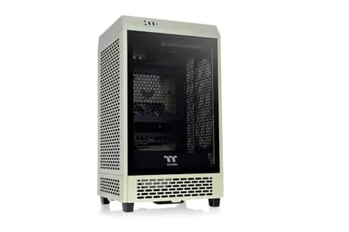 Thermaltake The Tower 200 Mini-ITX Tower Beige Tempered Glass Side Panel, USB 3.2 Gen 2 Type-C Front Panel main image