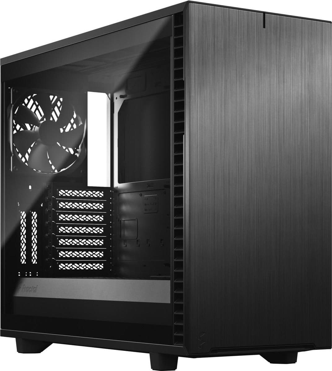 Fractal Design Define 7 Light ATX Mid Tower Black with Tempered Glass Side Panel and USB 3.2 Gen 2 Type-C, USB 3.2 Gen 1 Type-A, USB 2.0 Type-A main image