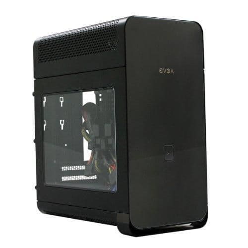 EVGA Hadron Hydro Mini-ITX Tower Black with Acrylic Side Panel, USB 3.2 Gen 1 Type-A, and w/500 W Power Supply image