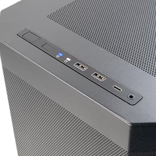 Silverstone SETA H2 ATX Full Tower Black with Mesh Side Panel and USB 3.2 Gen 2 Type-C, USB 2.0 Type-A image