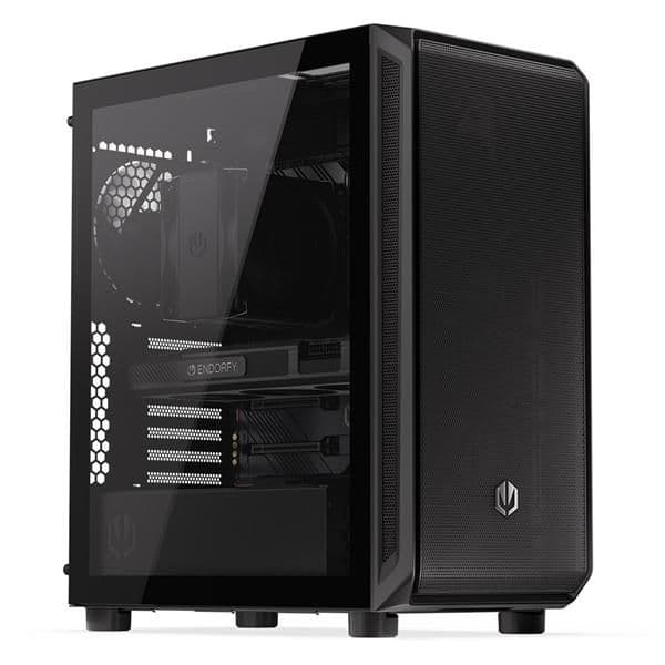 ENDORFY ARX 500 Air ATX Mid Tower Black Tempered Glass Side Panel and USB 3.2 Gen 2 Type-C USB 2.0 Type-A main image