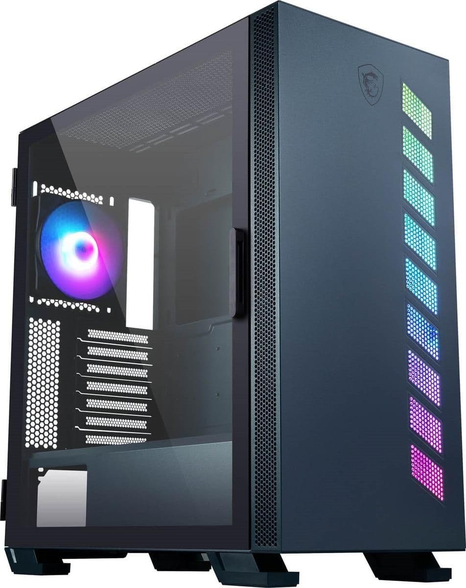 MSI MAG VAMPIRIC 300R ATX Mid Tower PACIFIC BLUE with Tempered Glass Side Panel and USB 3.2 Gen 2x2 Type-C, USB 3.2 Gen 1 Type-A main image