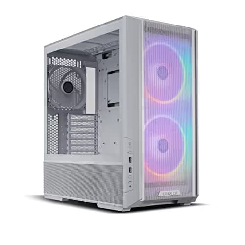 Lian Li LANCOOL 216 EATX Mid Tower White Tempered Glass RGB w/Controller main image