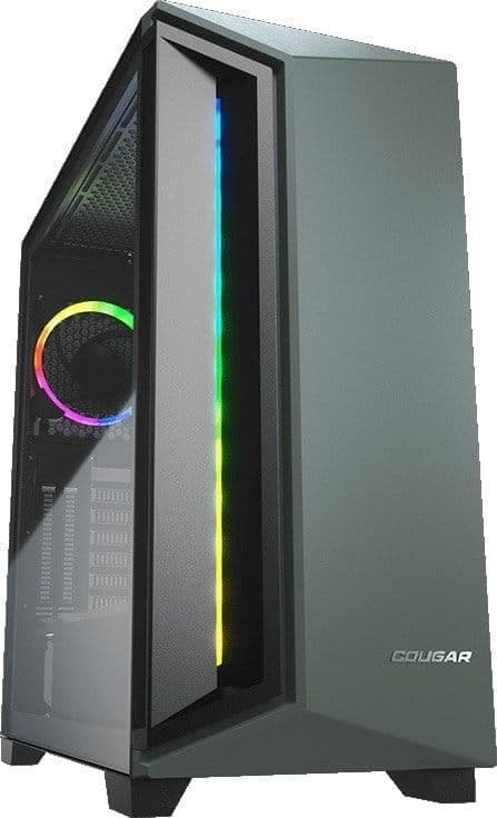 Cougar DarkBlader X7 ATX Mid Tower Black / Green with Tempered Glass Side Panel and USB 3.2 Gen 1 Type-A, USB 2.0 Type-A Front Panel image