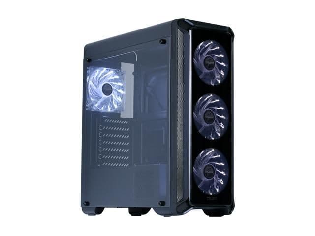 Zalman i3 Edge ATX Mid Tower Black with Tempered Glass Side Panel and USB 3.2 Gen 1 Type-A, USB 2.0 Type-A main image