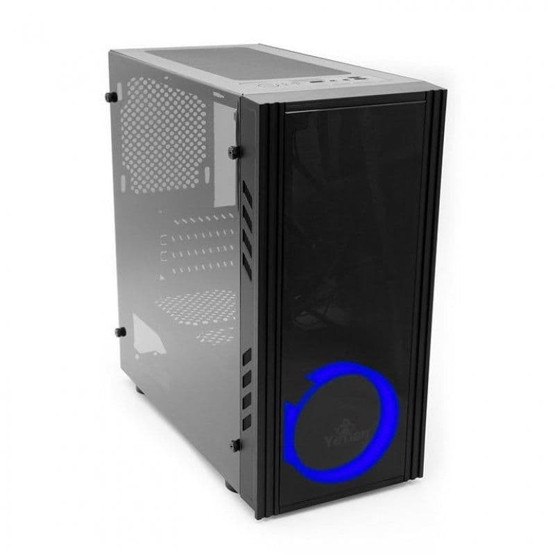 YEYIAN Kalt 1101 Micro ATX Mid Tower Black with Tempered Glass Side Panel and USB 3.2 Gen 1 Type-A, USB 2.0 Type-A main image