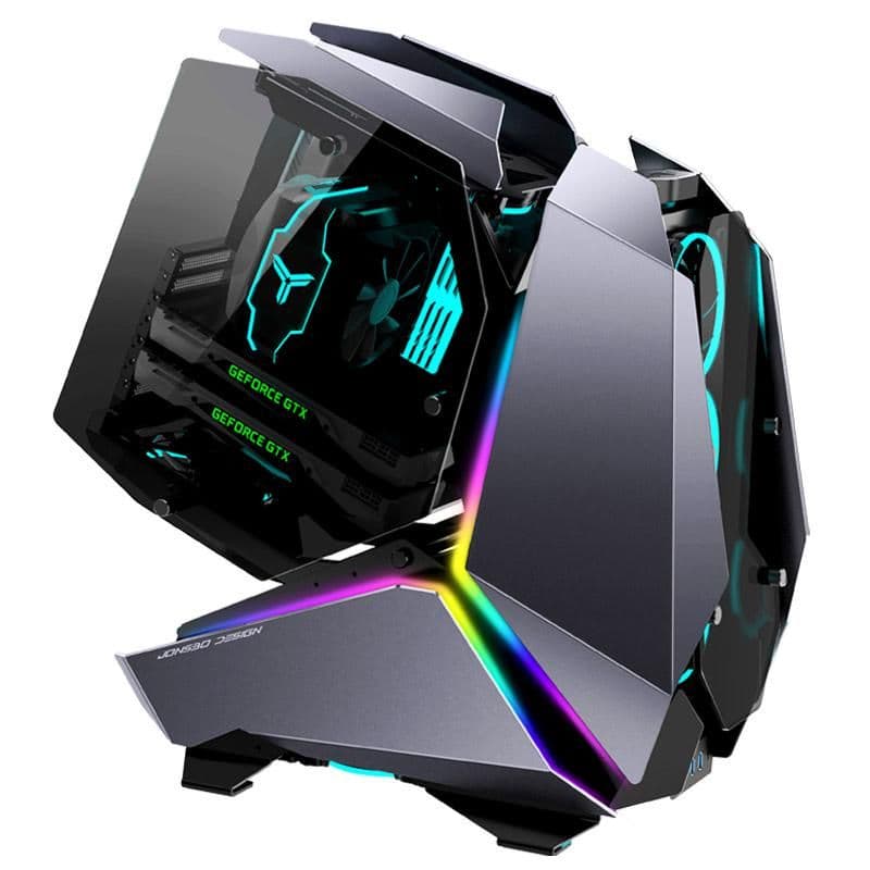 Jonsbo MOD5 ATX Mid Tower Gray Tempered Glass Side Panel main image