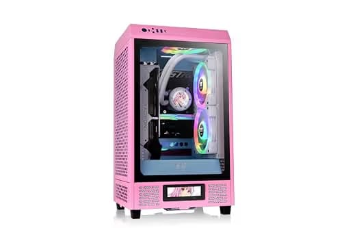 Thermaltake The Tower 200 Mini-ITX Tower Pink Tempered Glass Side Panel main image