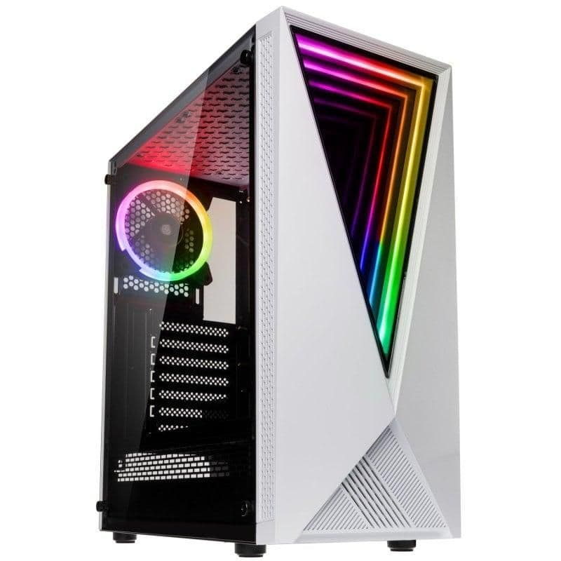 KOLINK Void ATX Mid Tower White / Black Tempered Glass Side Panel main image