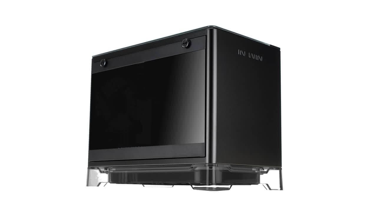 In Win A1 Mini-ITX Tower Black Tempered Glass Side Panel and w/600 W Power Supply main image