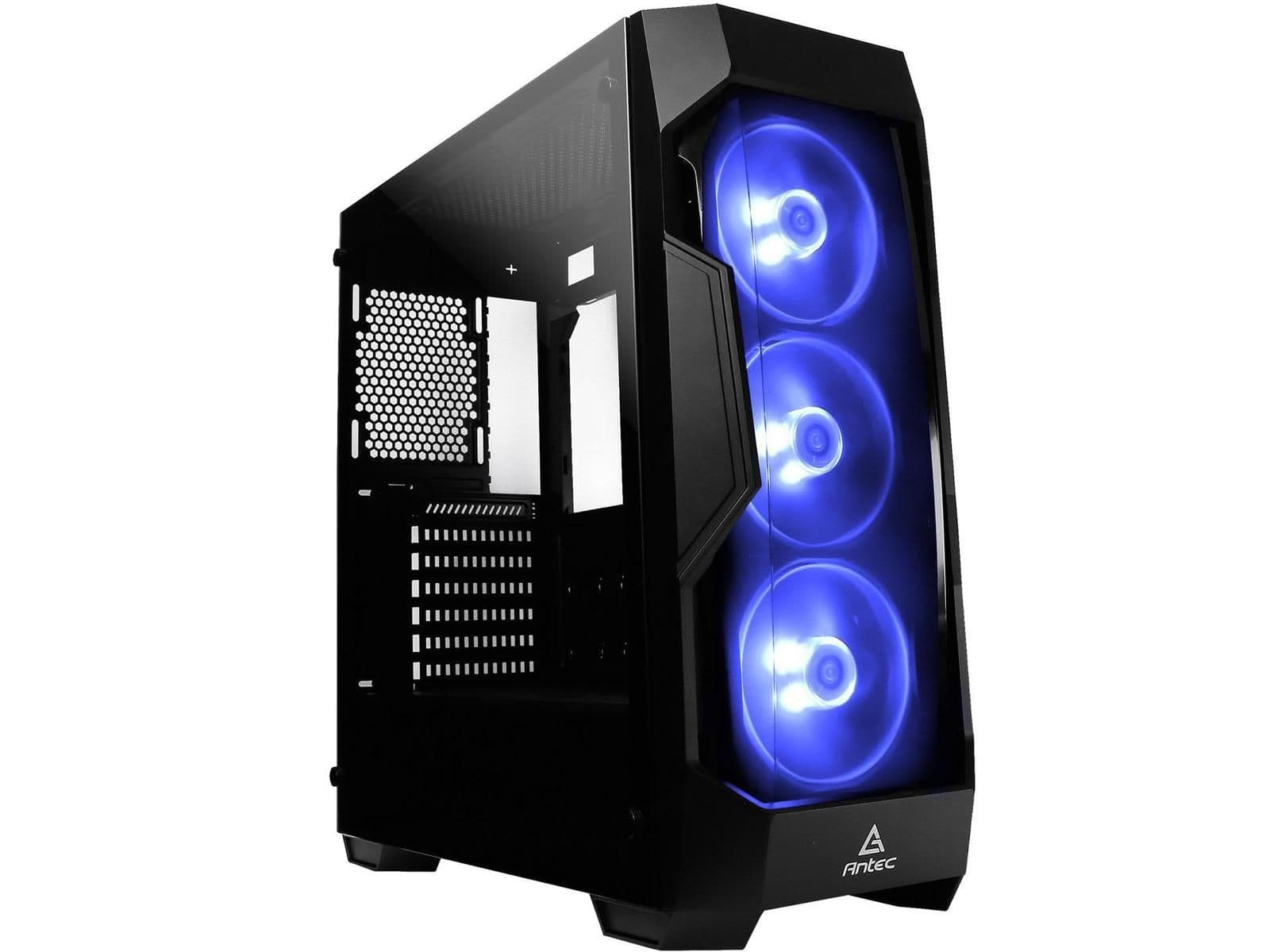 Antec Dark Fleet DF500 RGB ATX Mid Tower Black with Tempered Glass Side Panel and USB 3.2 Gen 1 Type-A image
