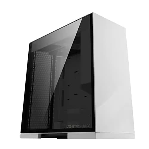 Geometric Future Model 8 ATX Mid Tower Black / White Tinted Tempered Glass Side Panel image