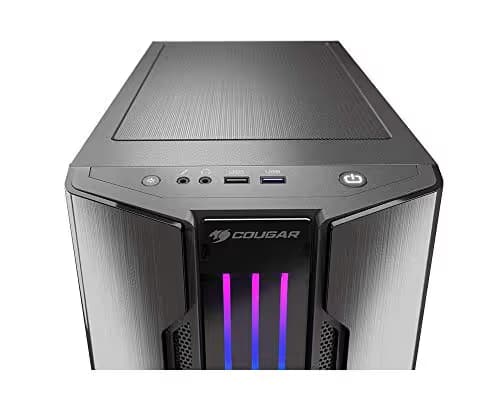 Cougar Gemini M MicroATX Mini Tower Black Tempered Glass Side Panel image
