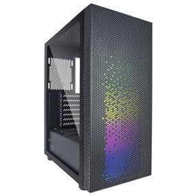 Azza Celesta 340 ATX Mid Tower Black with Tempered Glass Side Panel and USB 3.2 Gen 1 Type-A / USB 2.0 Type-A main image