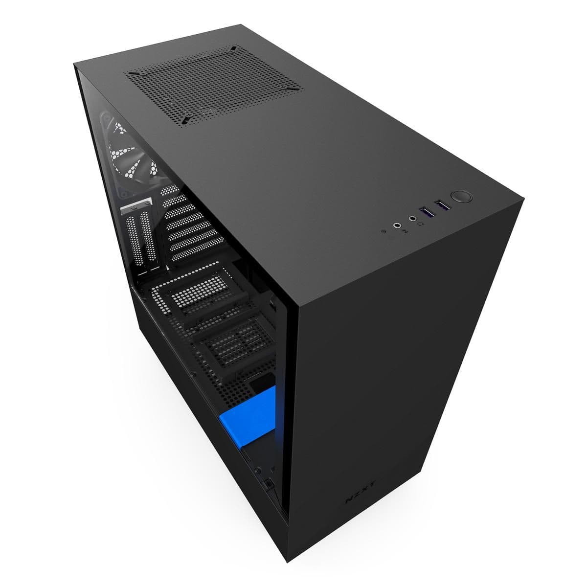 NZXT H500i ATX Mid Tower Black / Blue Tempered Glass Side Panel and USB 3.2 Gen 1 Type-A Front Panel main image