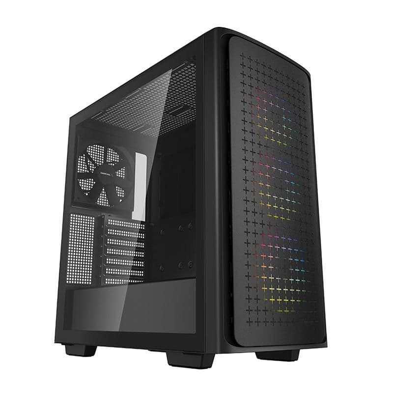 Deepcool CK560 ATX Mid Tower Black Tempered Glass Side Panel image