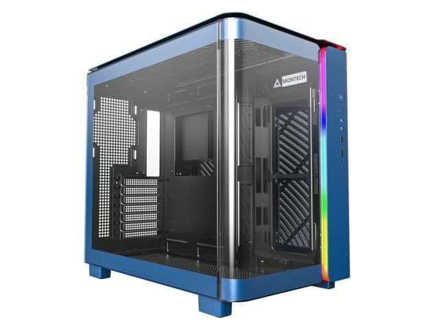 Montech KING 95 ATX Mid Tower Prussian Blue Tempered Glass Side Panel image
