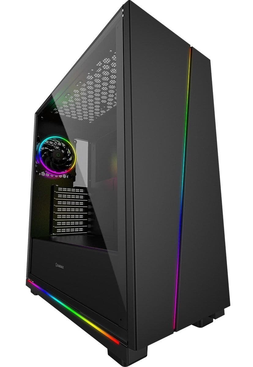 GameMax Gravity ATX Mid Tower Black with Tempered Glass Side Panel and USB 3.2 Gen 1 Type-A Front Panel main image