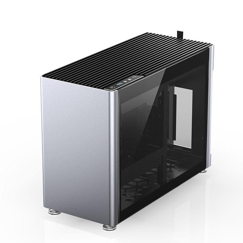 Jonsbo Jonsplus i100 Pro Mini-ITX Desktop Silver / Black with Tempered Glass Side Panel and USB 3.2 Gen 2 Type-C, USB 3.2 Gen 1 Type-A image