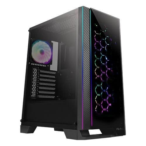 Antec NX600 ATX Mid Tower Black Tempered Glass Side Panel, USB 3.2 Gen 1 Type-A USB 2.0 Type-A, 430 x 220 x 495 main image