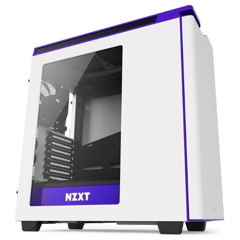 NZXT H440 ATX Mid Tower White / Purple Acrylic Side Panel image