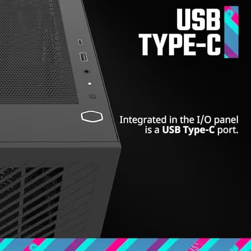 Cooler Master Elite 301 Lite Micro ATX Mini Tower Black with Tempered Glass Side Panel image