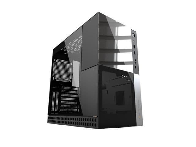 Geometric Future M4 Caliburn ATX Mid Tower Black / Silver Tempered Glass Side Panel, USB 3.2 Gen 1 Type-C, USB 3.2 Gen 1 Type-A image