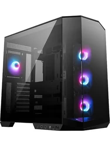 MSI MAG PANO 100R PZ ATX Mid Tower Black with Tempered Glass Side Panel and USB 3.2 Gen 2 Type-C, USB 3.2 Gen 1 Type-A main image