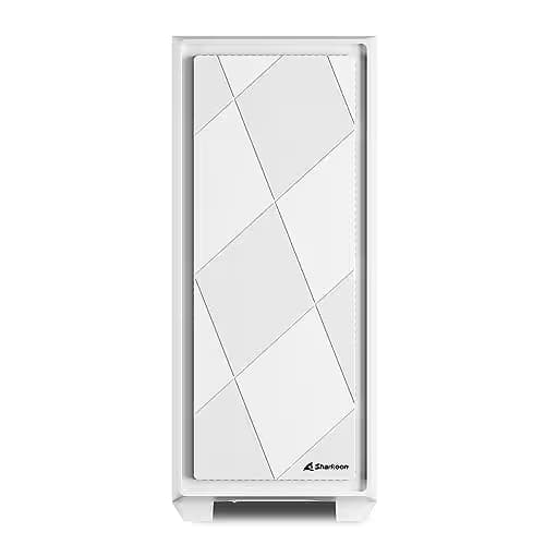 SHARKOON VS8 ATX Mid Tower White RGB Tempered Glass Side Panel image