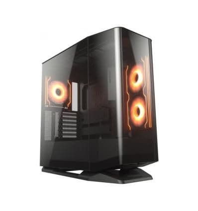 Cougar FV270 ATX Mid Tower Black RGB, Tempered Glass Side Panel, Front Panel USB 3.2 Gen 2 Type-C USB 3.2 Gen 1 Type-A image