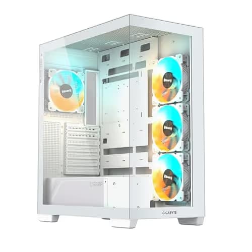 Gigabyte C500 PANORAMIC STEALTH ATX Mid Tower White Tempered Glass Side Panel main image