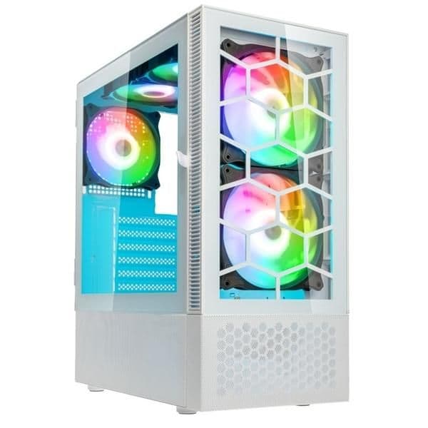 KOLINK Observatory MX ATX Mid Tower White Tempered Glass ARGB main image