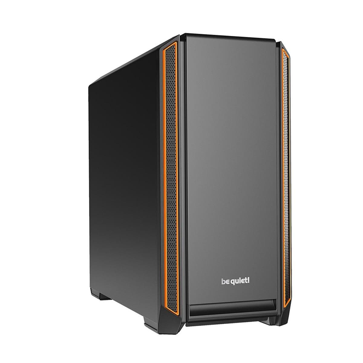 be quiet! Silent Base 601 ATX Mid Tower Black / Orange with USB 3.2 Gen 1 Type-A and USB 2.0 Type-A main image