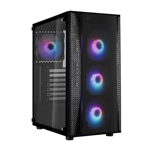 Silverstone FARA R1 PRO ATX Mid Tower Black with Tempered Glass Side Panel and USB 3.2 Gen 1 Type-A USB 2.0 Type-A image