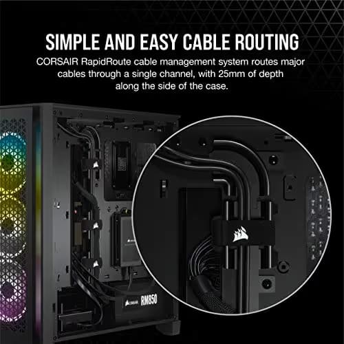 Corsair 4000D Airflow ATX Mid Tower Teak Tempered Glass Side Panel image